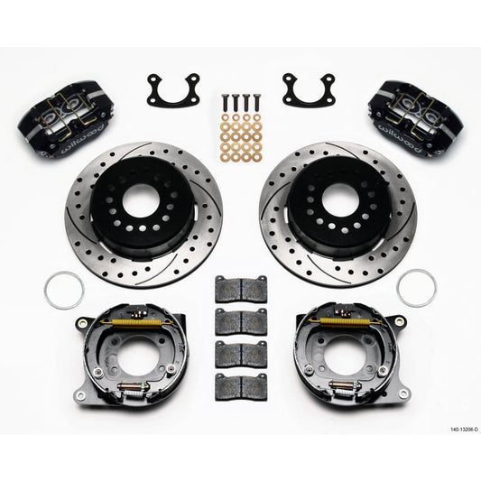 Wilwood Dynapro Dust-Boot P/S Park Brake Kit Drilled Small Ford 2.50in Offset Wilwood Big Brake Kits