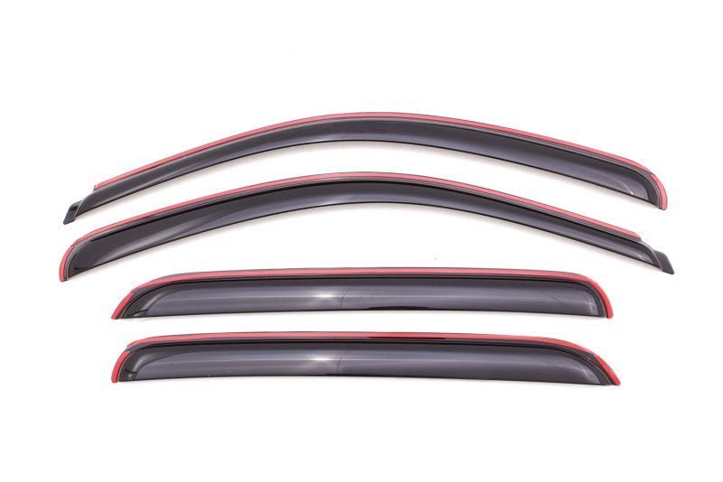 AVS 07-13 Chevy Avalanche Ventvisor In-Channel Front & Rear Window Deflectors 4pc - Smoke