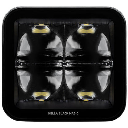 Hella Universal Black Magic 3.2in L.E.D. Cube Kit - Flood Beam (Long Range) Hella Fog Lights