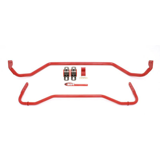 BMR 08-09 Pontiac G8 Front & Rear Sway Bar Kit w/ Bushings - Red BMR Suspension Sway Bars