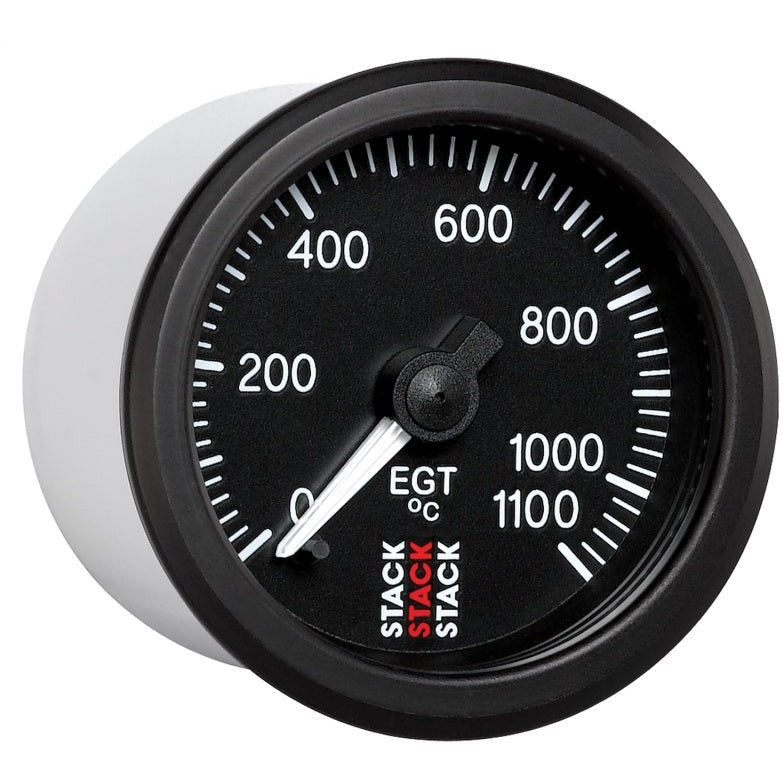 Autometer Stack 52mm 0-1100 Deg C Pro Stepper Motor Exhaust Gas Temp Gauge - Black AutoMeter Gauges