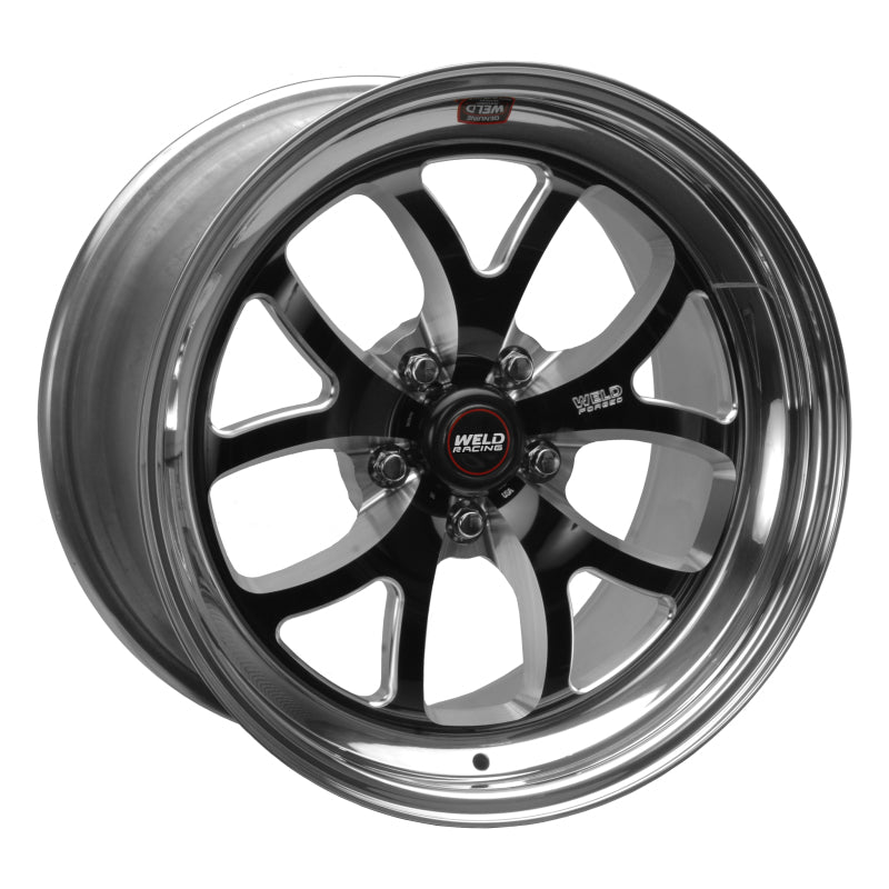 Weld S76 18x5 / 5x120mm BP / 2.1in. BS Black Wheel (High Pad) - Non-Beadlock Weld Wheels - Forged