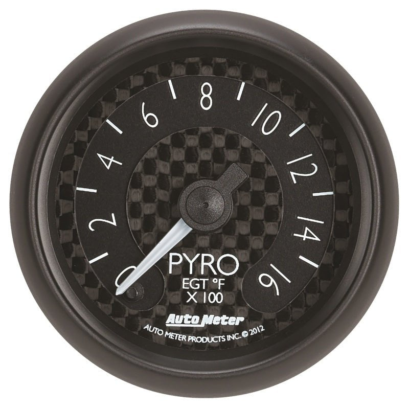 Autometer GT Series 52mm Full Sweep Electronic 0-1600 Deg F EGT/Pyrometer Gauge AutoMeter Gauges