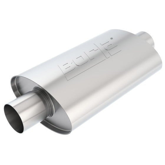 Borla XR-1 Racing Sportsman 2 1/2 inch Outlet / 2 1/2 inch Inlet 12in Case Oval Muffler Borla Muffler