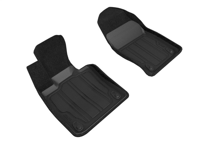 3D MAXpider 19-21 Volvo S60/V60 20-21 V60 Cross Country Elegant Hybrid 1st Row Floormat - Black