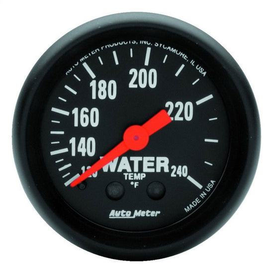 Autometer Z Series 2 inch 120-240 degree F Mechanical Water Temperature Gauge AutoMeter Gauges