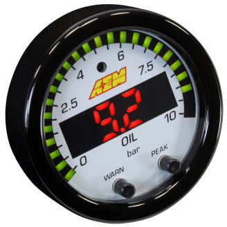 AEM X-Series 0-150 Oil Pressure Gauge Kit AEM Gauges