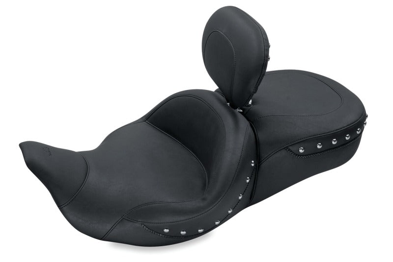 Mustang 08-21 Harley Electra Glide,Rd Glide,Rd King,Str Glide Touring 1PC Seat w/DBR -Black