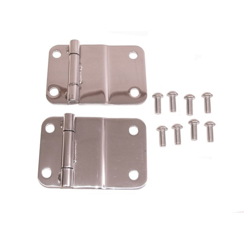 Rugged Ridge 76-86 Jeep CJ Stainless Steel Tailgate Hinges Rugged Ridge Tailgate Accessories