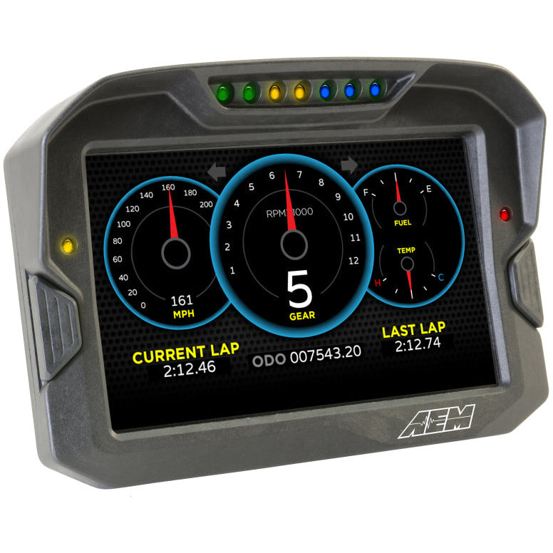 AEM CD-7 Logging Race Dash Carbon Fiber Digital Display (CAN Input Only) AEM Gauges