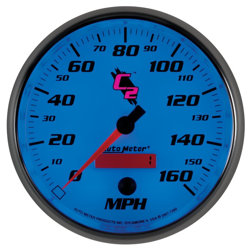 Autometer C2 5 inch 160MPH In-Dash Electronic Programmable Speedometer AutoMeter Gauges
