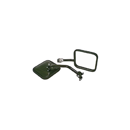 Rugged Ridge 87-95 Jeep Wrangler YJ Black CJ-Style Side Mirror Kit Rugged Ridge Exterior Trim