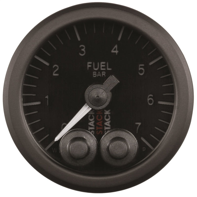 Autometer Stack 52mm 0-7 Bar M10 Male Pro-Control Fuel Pressure Gauge - Black AutoMeter Gauges