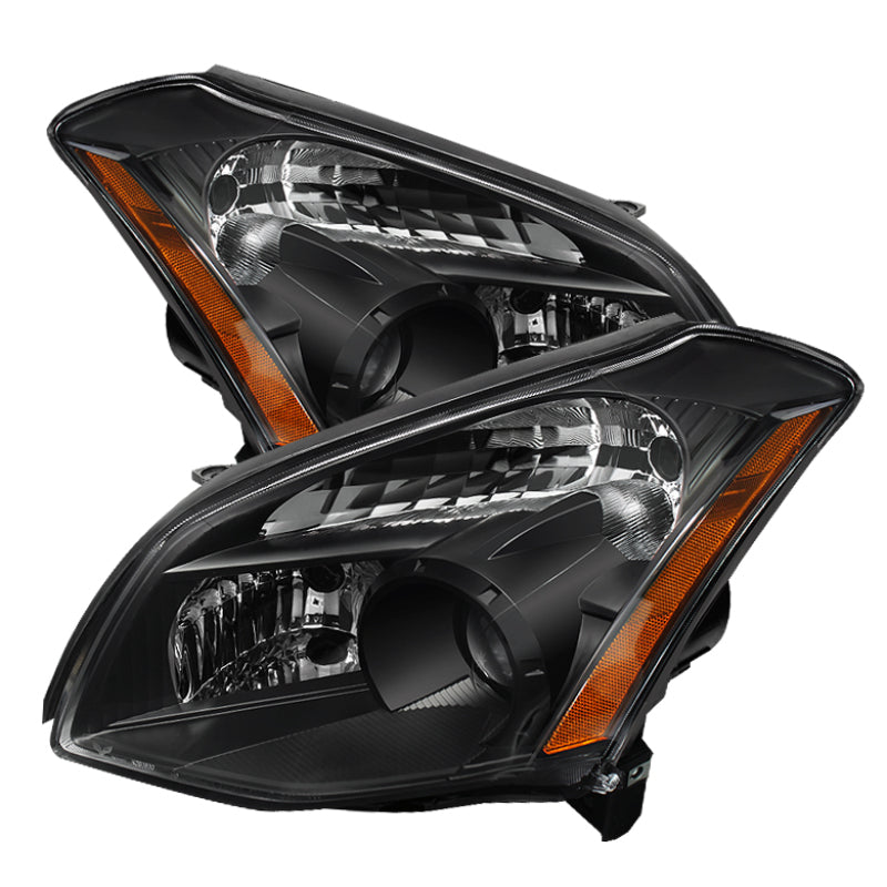 Xtune Nissan Maxima (Halogen Only) 07-08 Crystal Headlights Black HD-JH-NM07-AM-BK SPYDER Headlights