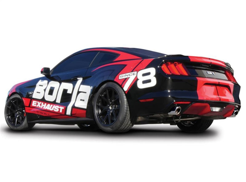 Borla 15-16 Ford Mustang GT / Convertible 5.0L AT/MT EC-Type CB SS Single Round Rolled Tips Exhaust