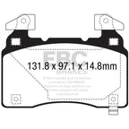EBC 12+ Tesla Model S Electric Greenstuff Front Brake Pads EBC Brake Pads - Performance
