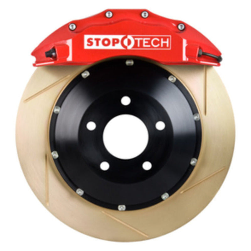 StopTech 05-13 Chevy Corvette Front BBK ST-60 Caliper 355x32 Slotted Coated Pad Shape D1247 Red Stoptech Big Brake Kits