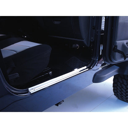 Rugged Ridge 97-06 Jeep Wrangler TJ Stainless Steel Door Entry Guards Rugged Ridge Door Panels