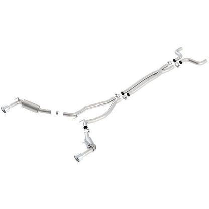 Borla 14-15 Chevy Camaro SS 6.2L V8 Single Split Rear Exit S-Type Catback Exhaust Borla Catback