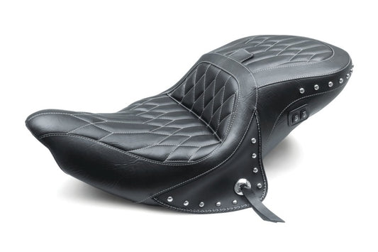 Mustang 14-21 Indian Chieftain, Chief, Dark Horse, Roadmaster, Spfld Touring 1PC Seat - Black