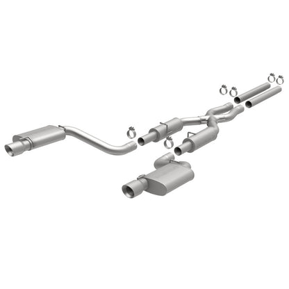 MagnaFlow 11-12 Dodge Charger SRT-8 Hemi Dual Split Rear Exit Stainless Cat-Back Performance Exhaust