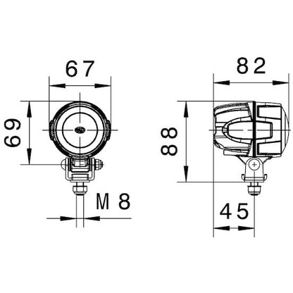 Hella Work Lamp Na 0Gr Md1242 Dt M50 1G0 Hella Work Lights