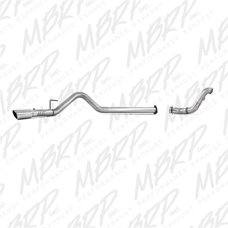 MBRP 11-14 Ford 6.7L F-250/350/450 4in Filter Back Single Side Exit Alum and Down Pipe Exhaust