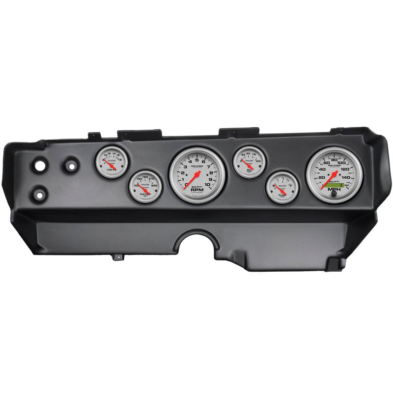 Autometer Ultra-Lite 70-74 E-Body/Cuda/Challenger Dash Kit 6pc Tach / MPH / Fuel / Oil / WTMP / Volt AutoMeter Gauges