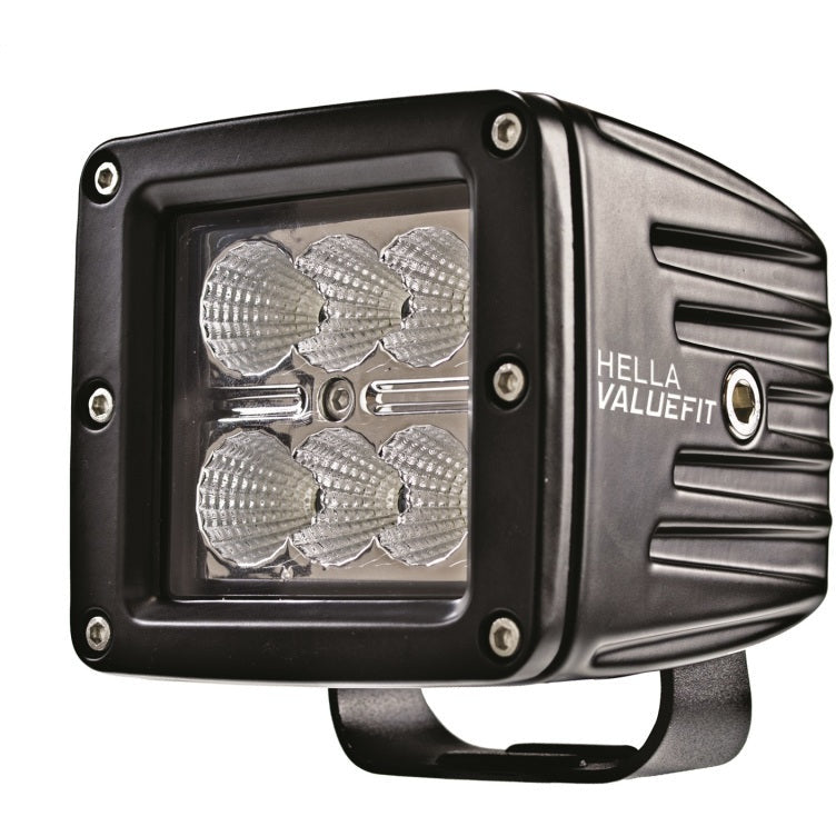 Hella Value Fit 3.1in - 18W Cube Flood Beam - LED Light Hella Light Bars & Cubes