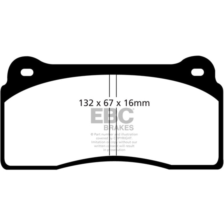 EBC 99-03 Aston Martin DB7 5.9 Orangestuff Front Brake Pads EBC Brake Pads - Performance
