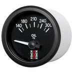 Autometer Stack 52mm 140-300 Deg F 1/8in NPTF Electric Oil Temp Gauge - Black AutoMeter Gauges