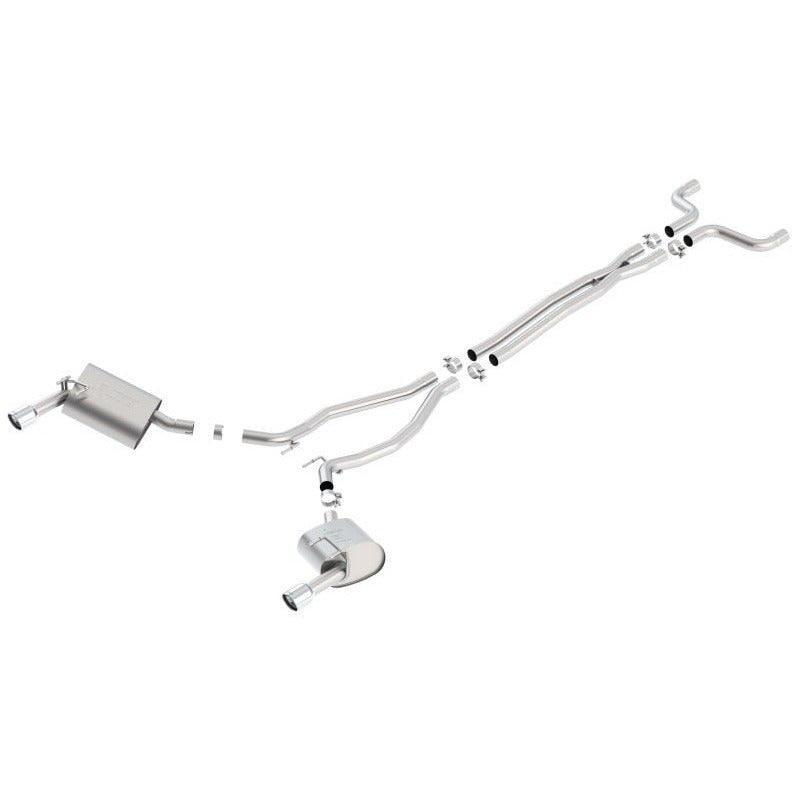 Borla 14-15 Camaro 3.6L V6 Single Split Rear Exit Touring Catback Exhaust Borla Catback