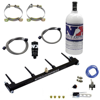 Nitrous Express Billet Spray Bar Nitrous Kit for ZX-14 w/1lb Bottle