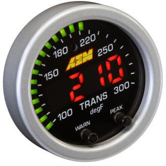 AEM X-Series Temperature 100-300F Gauge Kit (ONLY Black Bezel and Water Temp. Faceplate) AEM Gauges