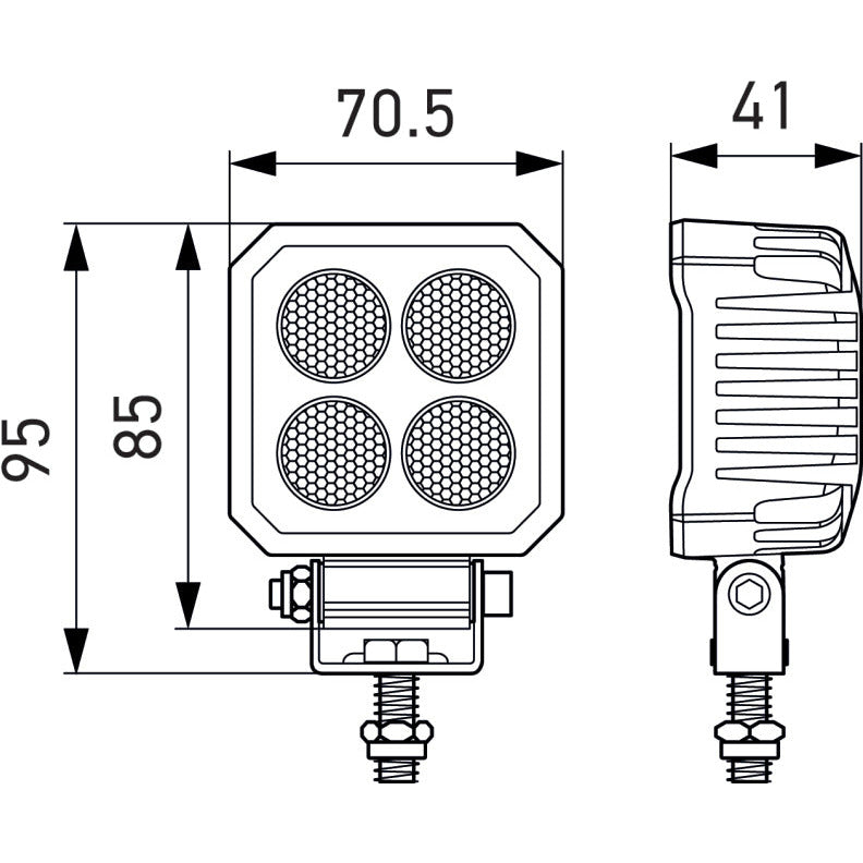 Hella ValueFit LED Work Light TS1700 LED MV CR LT Hella Work Lights