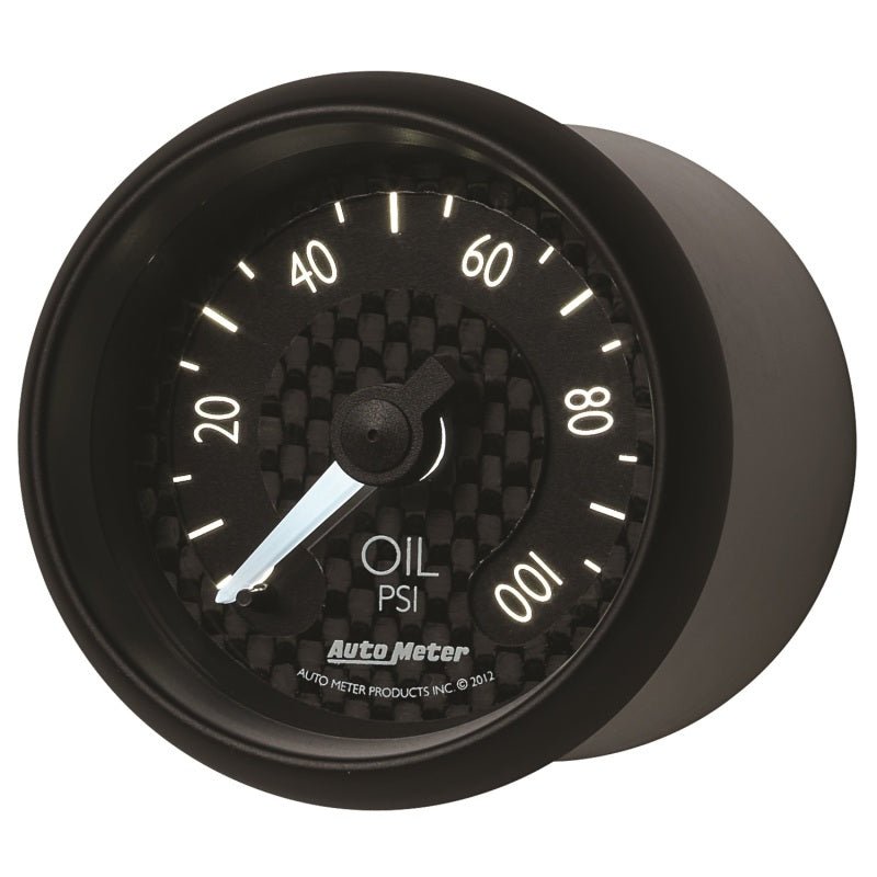 Autometer GT Series 52mm Mechanical 0-100 psi Oil Pressure Gauge AutoMeter Gauges