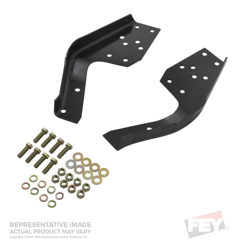 Westin/Fey 67-96 F-150/250LD / 67-98 Ford F-250 HD/350 Universal Bumper Mount Kit - Black