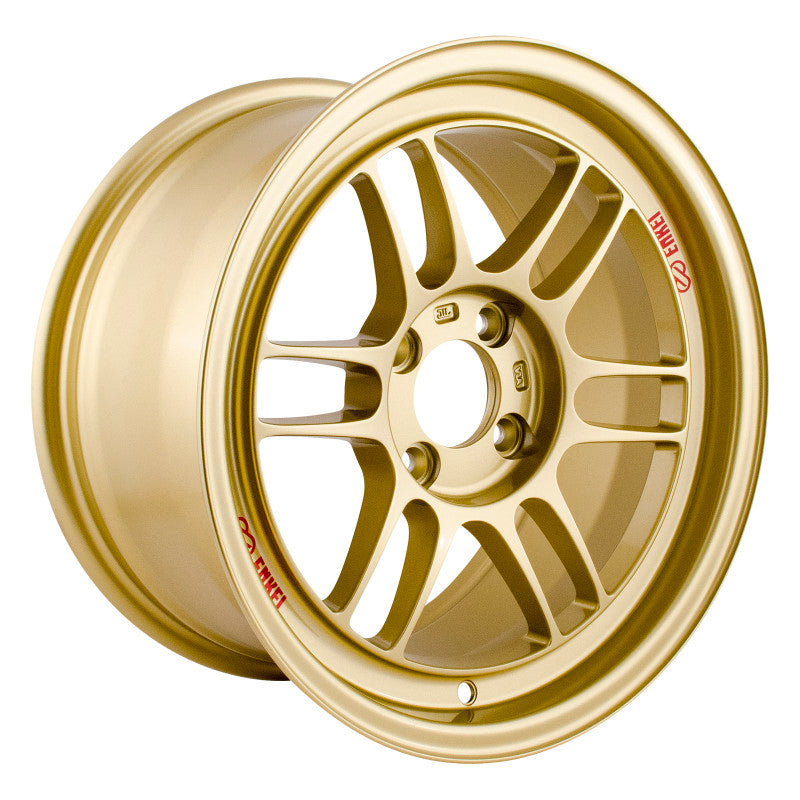 Enkei RPF1 15x8 4x100 28mm Offset 75mm Bore Gold Wheel Enkei Wheels - Cast