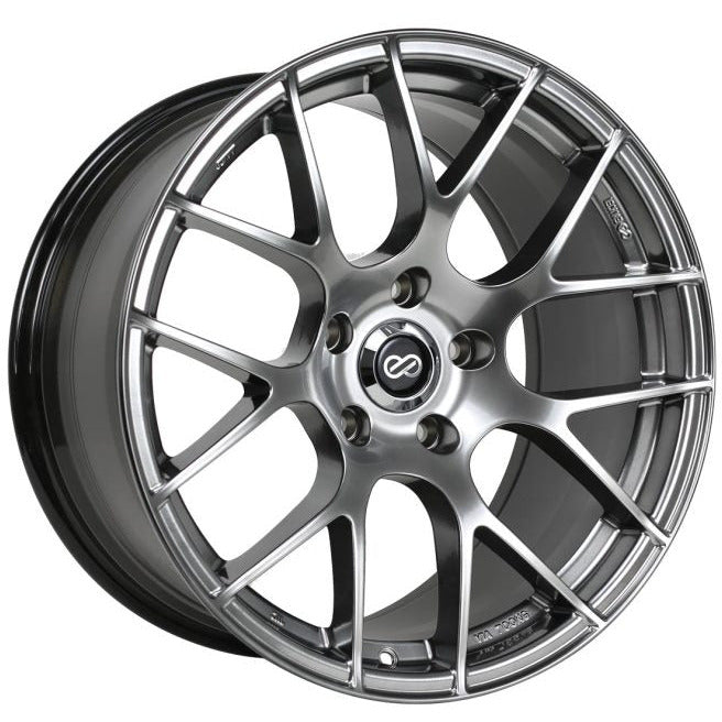 Enkei Raijin 18x9.5 45mm Offset 5x100 Bolt Pattern 72.6 Hub Bore Hyper Silver Wheel Enkei Wheels - Cast