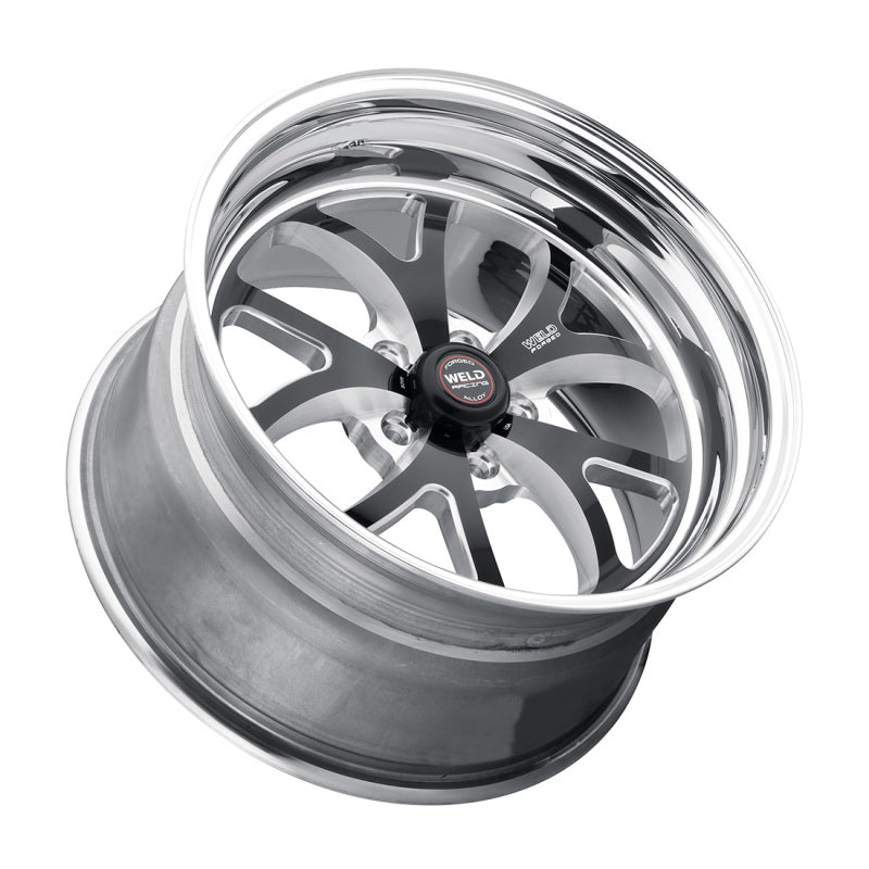 Weld S76 15x4 / 5x4.75 BP / 1.5in. BS Black Wheel (Medium Pad) - Non-Beadlock Weld Wheels - Forged