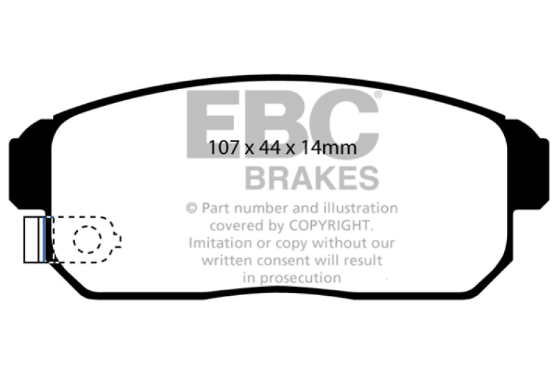 EBC 02-03 Infiniti G20 2.0 Greenstuff Rear Brake Pads