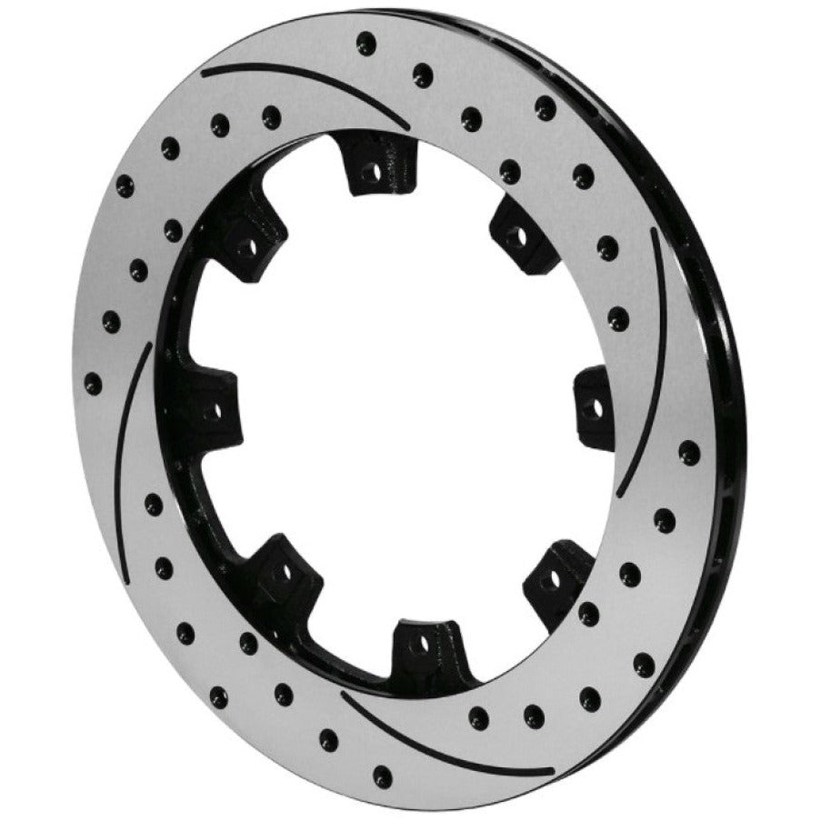 Wilwood Rotor-ULHP Iron LH-SRP BLK Drl 12.19 x .810 - 8 on 7.78in Wilwood Brake Rotors - 2 Piece