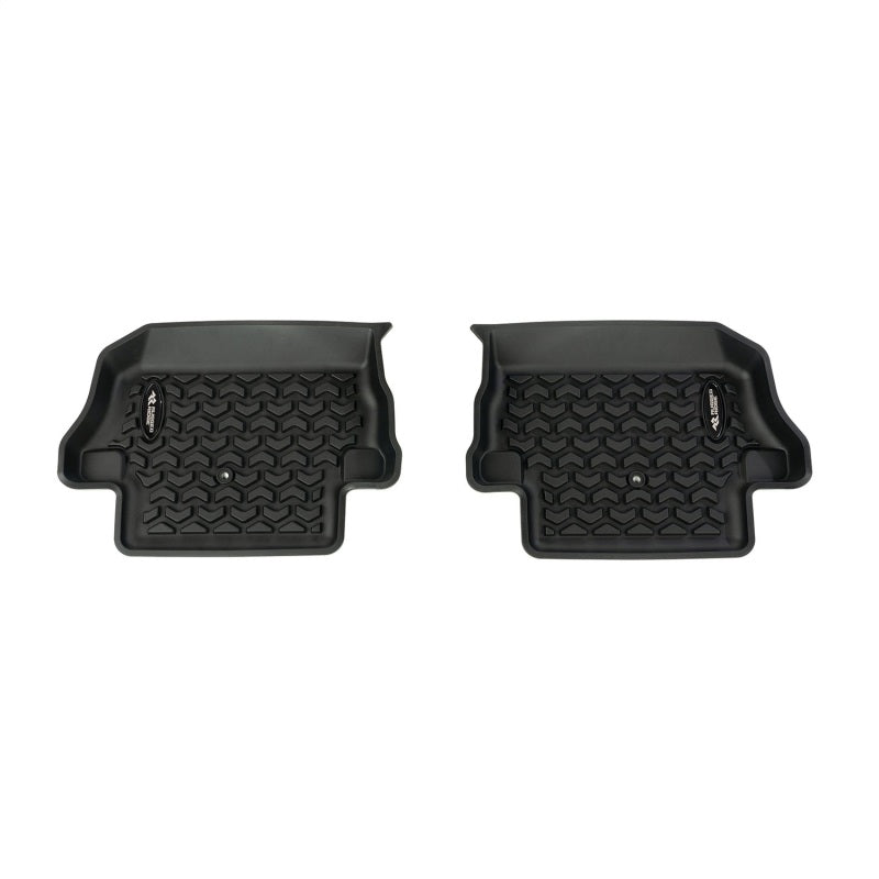 Rugged Ridge Floor Liner Kit Black F/R/Full Cargo 18-20 Jeep Wrangler JL 2Dr Rugged Ridge Floor Mats - Rubber