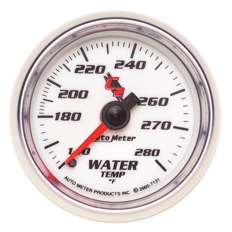 Autometer C2 52mm Mechanical 140-280 Deg F Water Temperature Gauge AutoMeter Gauges
