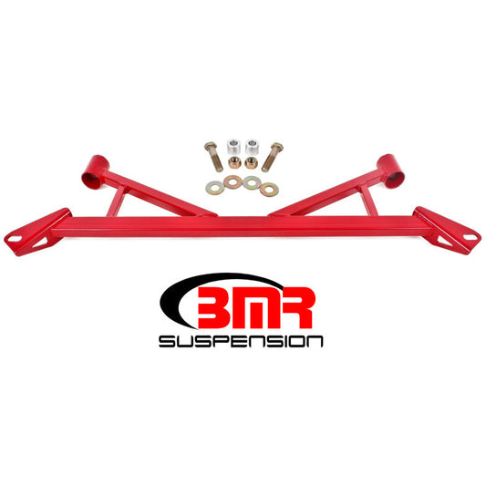 BMR 15-17 S550 Mustang Front 4-Point Subframe Chassis Brace - Red BMR Suspension Chassis Bracing
