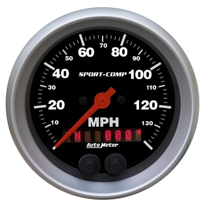 Autometer Sport-Comp 3-3/8 inch 140 MPH Electronic Speedometer w/ GPS Rally Nav Display Gauge AutoMeter Gauges