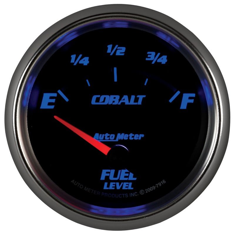 Autometer Cobalt 66.7mm 240-33 ohms Short Sweep Electronic Fuel Level Gauge AutoMeter Gauges