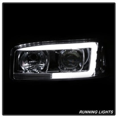 Spyder GMC Sierra 1500/2500/3500 99-06 V2 Projector Headlights - DRL - Chrome PRO-YD-CDE00V2-LB-C