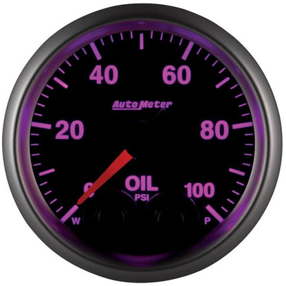 Autometer Elite 52mm Oil Pressure Peak and Warn Gauge w/ Electonic Control AutoMeter Gauges