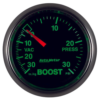 Autometer GS 52mm 30 In Hg.-Vac/30 PSI Mechanical Vacuum/Boost Gauge AutoMeter Gauges